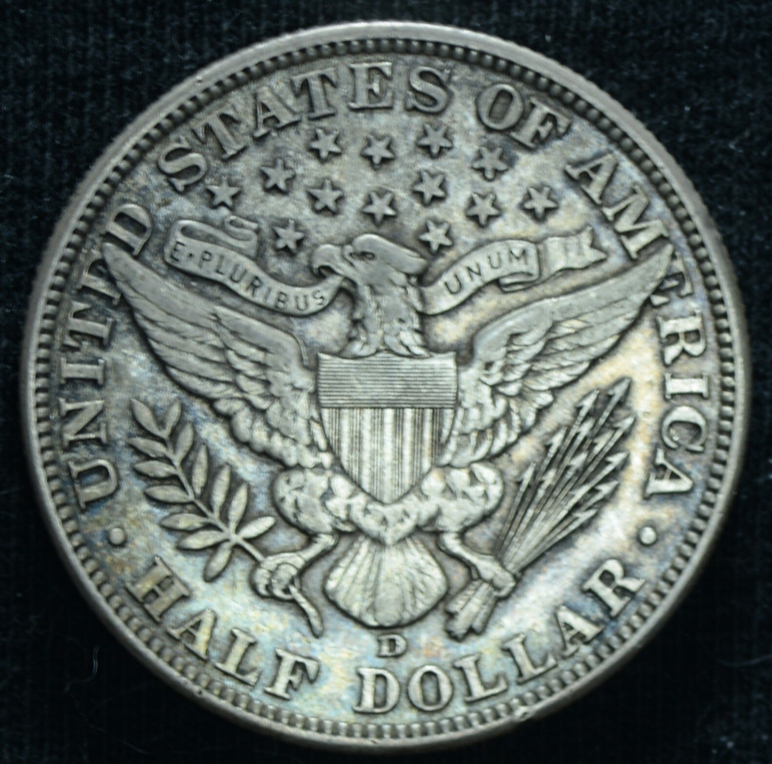 1915 D 50C Barber Half Dollar XF ~ 26321