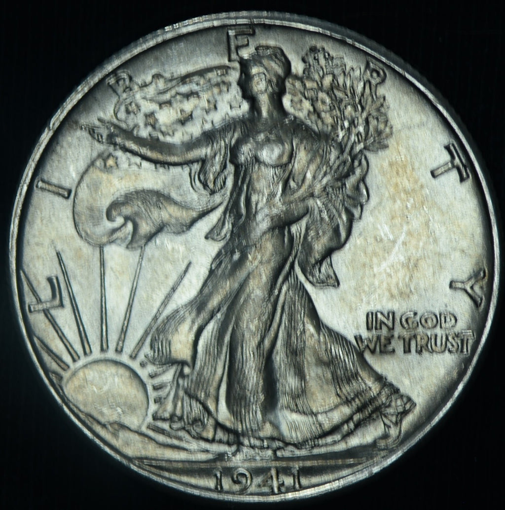 1941-D 50C Walking Liberty Half Dollar BU Uncirculated ~ 26471