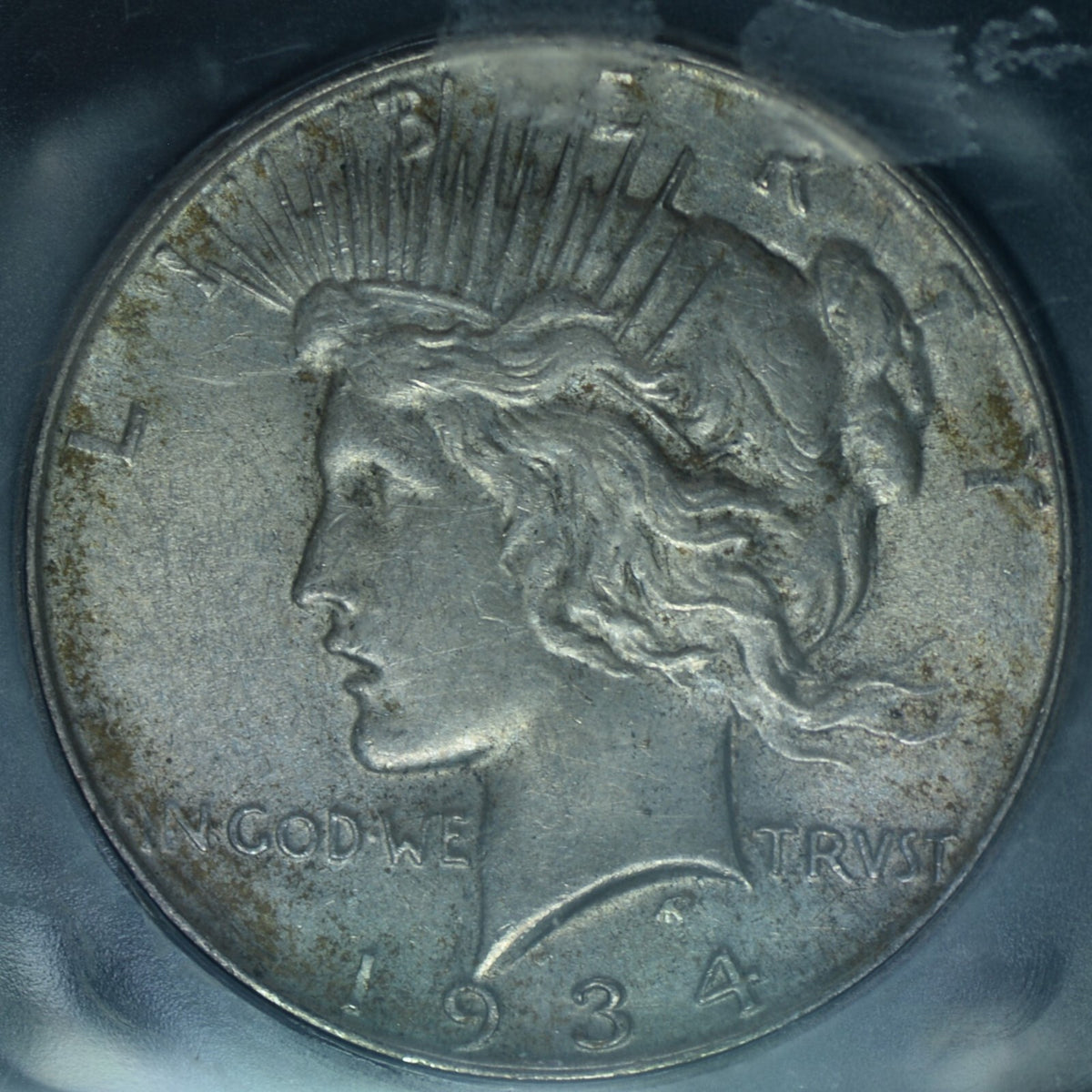 1934-D Peace Dollar AU58 ~ 26484