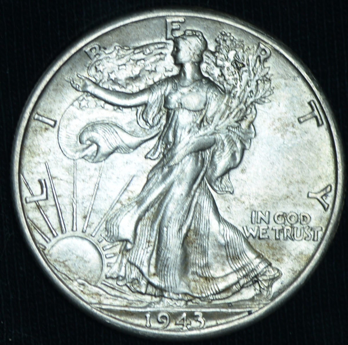 1943-D 50C Walking Liberty Half Dollar AU ~ 26392