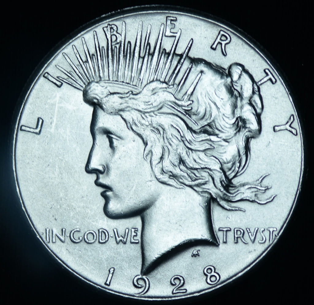 1928 Peace Dollar Bright Luster BU+ - 26444