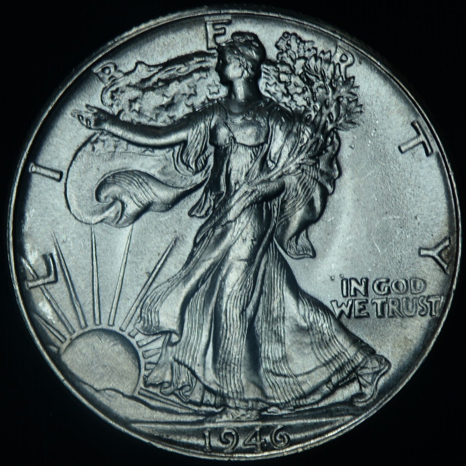 1946 50C Walking Liberty Half Dollar BU Uncirculated ~ 26459