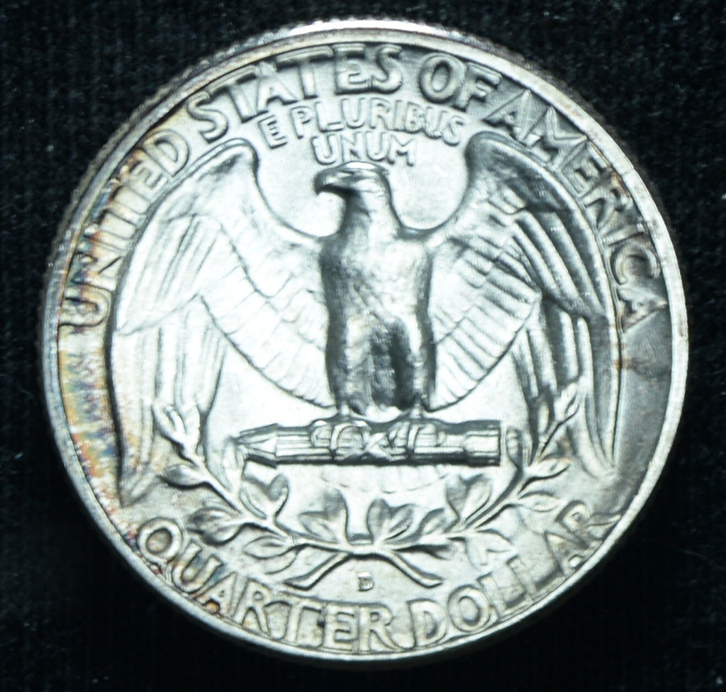 1951-D 25C Washington Quarter UNC Toned ~ 26190