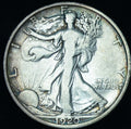 1920-D  50C Walking Liberty Half Dollar VF Rare Key Date ~ 25058
