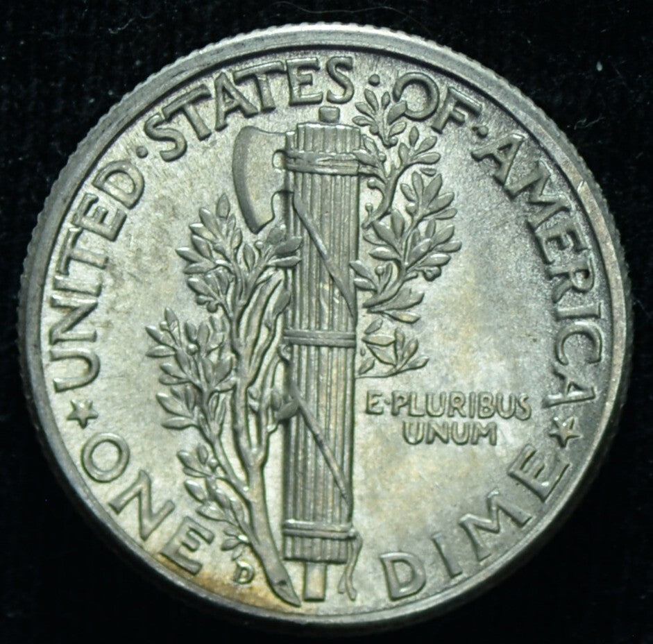 1944-D 10C Mercury Dime BU - 25384