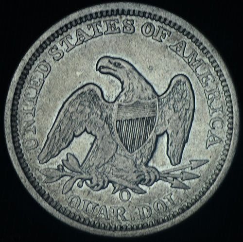 1857-O Seated Liberty Quarter 25C  XF Better Date - 24352