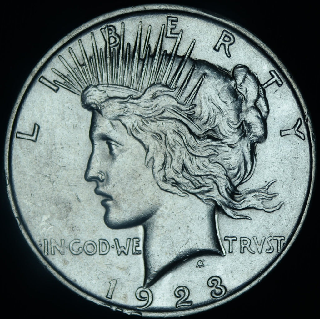 1923-D Peace Dollar AU+ About Uncirculated - 26476