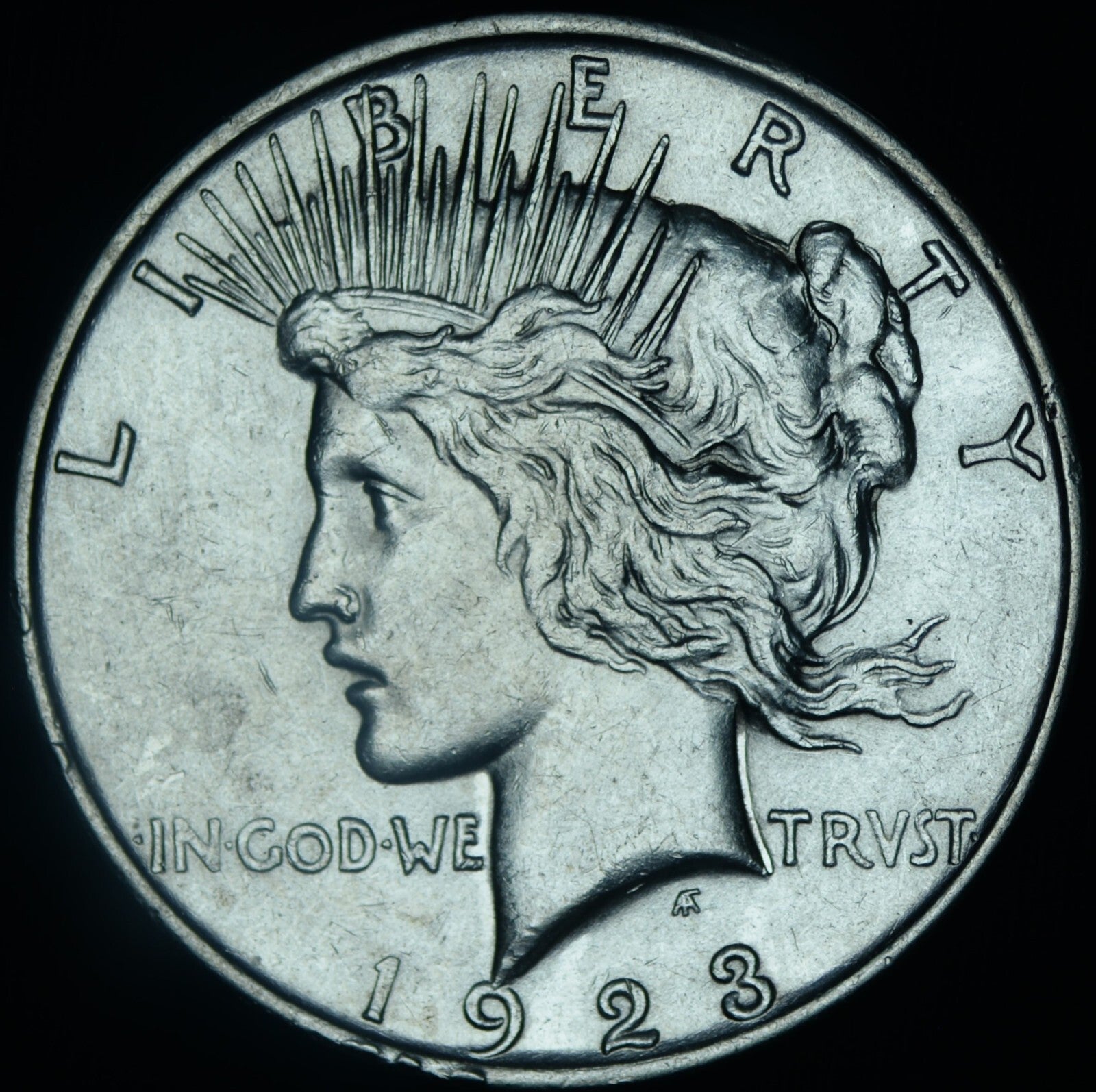 1923-D Peace Dollar AU+ About Uncirculated - 26476