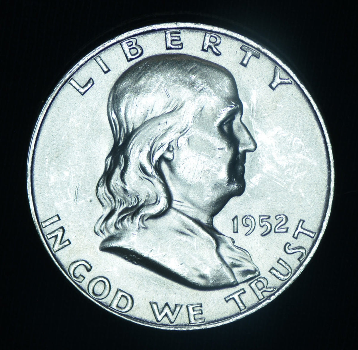 1952-D 50C Franklin Half Dollar BU Brilliant Uncirculated ~ 26563