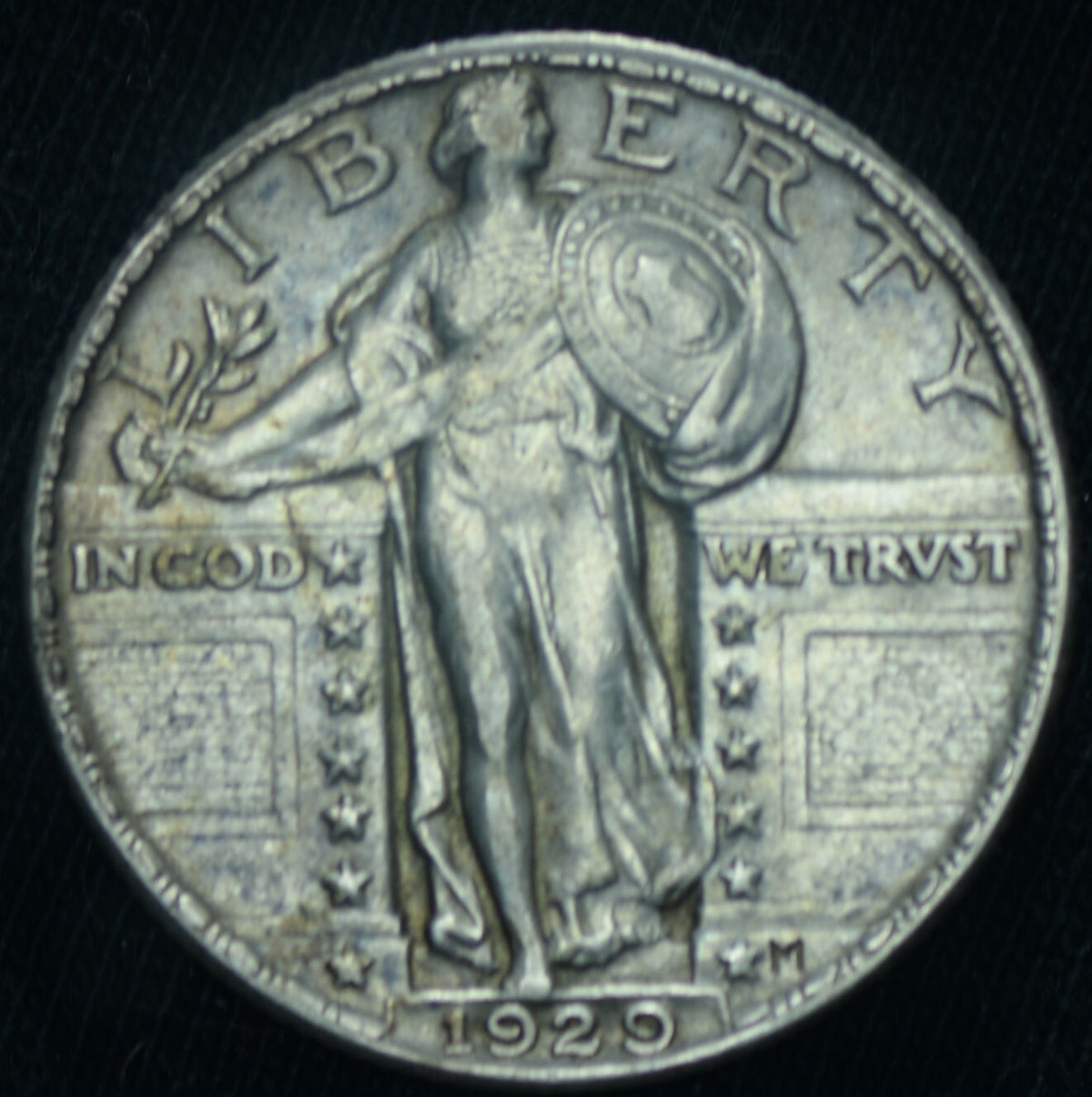 1929 25C Standing Liberty Quarter AU+ - 25450
