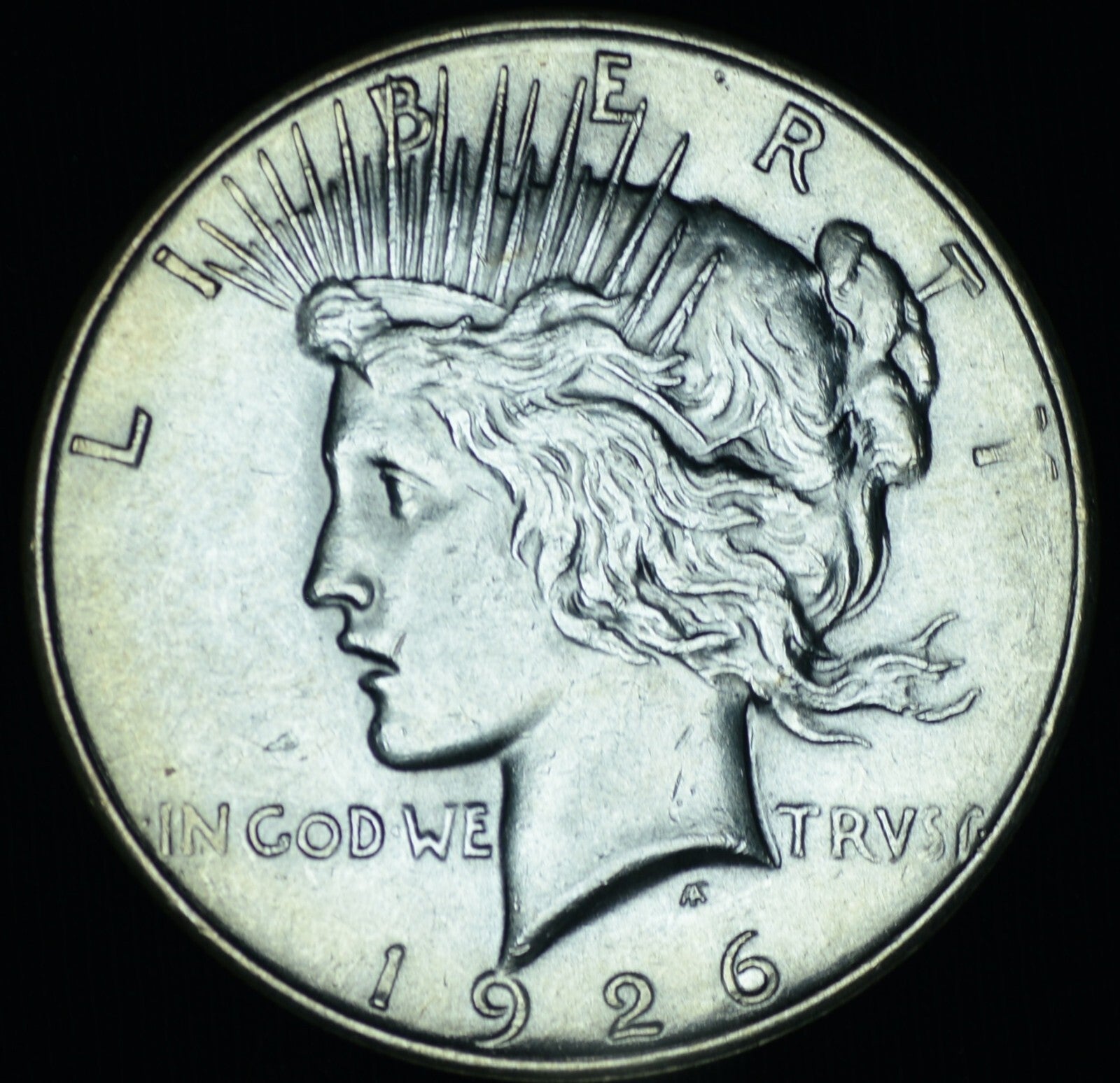 1926-D Peace Silver Dollar Semi Key AU+ - 25147