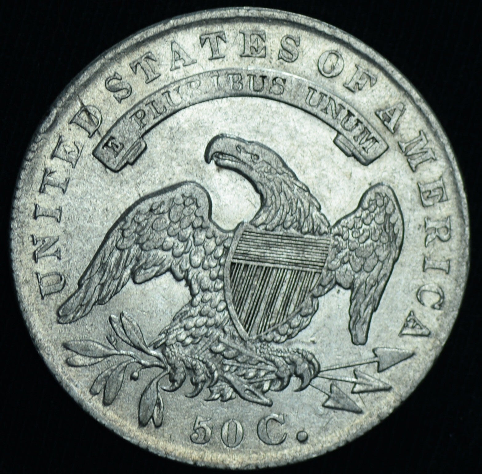 1835 50C Capped Bust Half Dollar AU - 25146