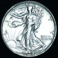 1934 50C Walking Liberty Half Dollar AU ~ 26379