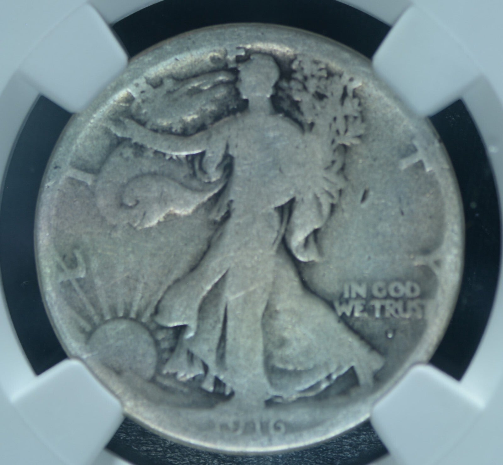 1916 S  50C Walking Liberty Half Dollar AG3 Rare Key Date  ~ 26498
