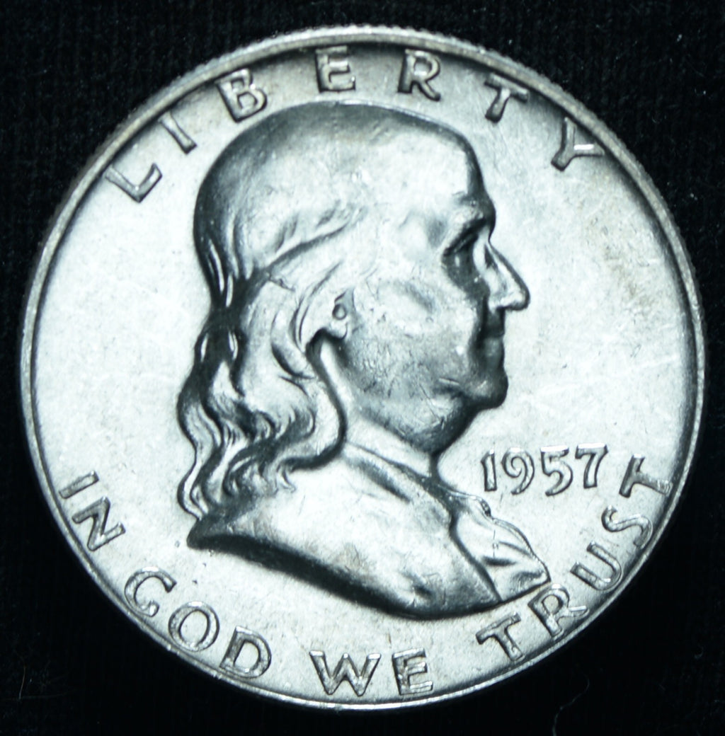 1957-D 50C Franklin Half Dollar BU ~ 25678