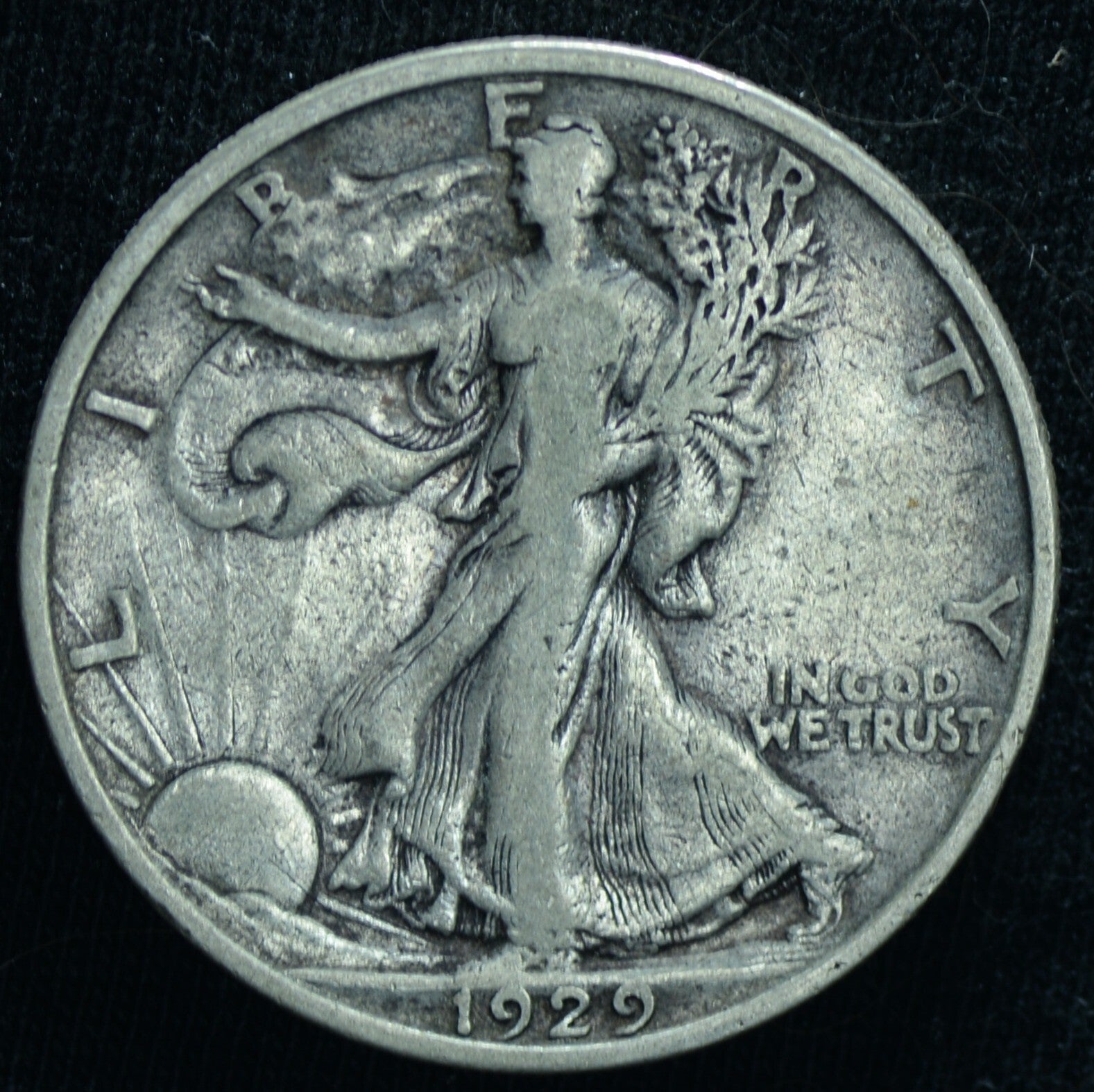 1929-S 50C Walking Liberty Half Dollar VF - 25062
