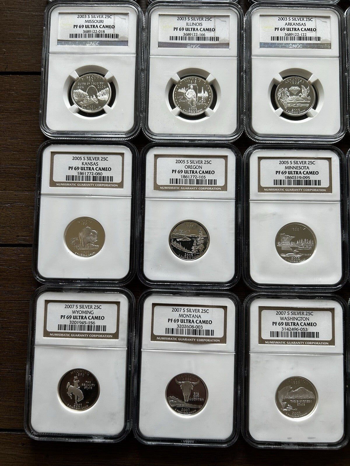 All 50 Silver State Quarters Proof Set DCAM69 - 26340