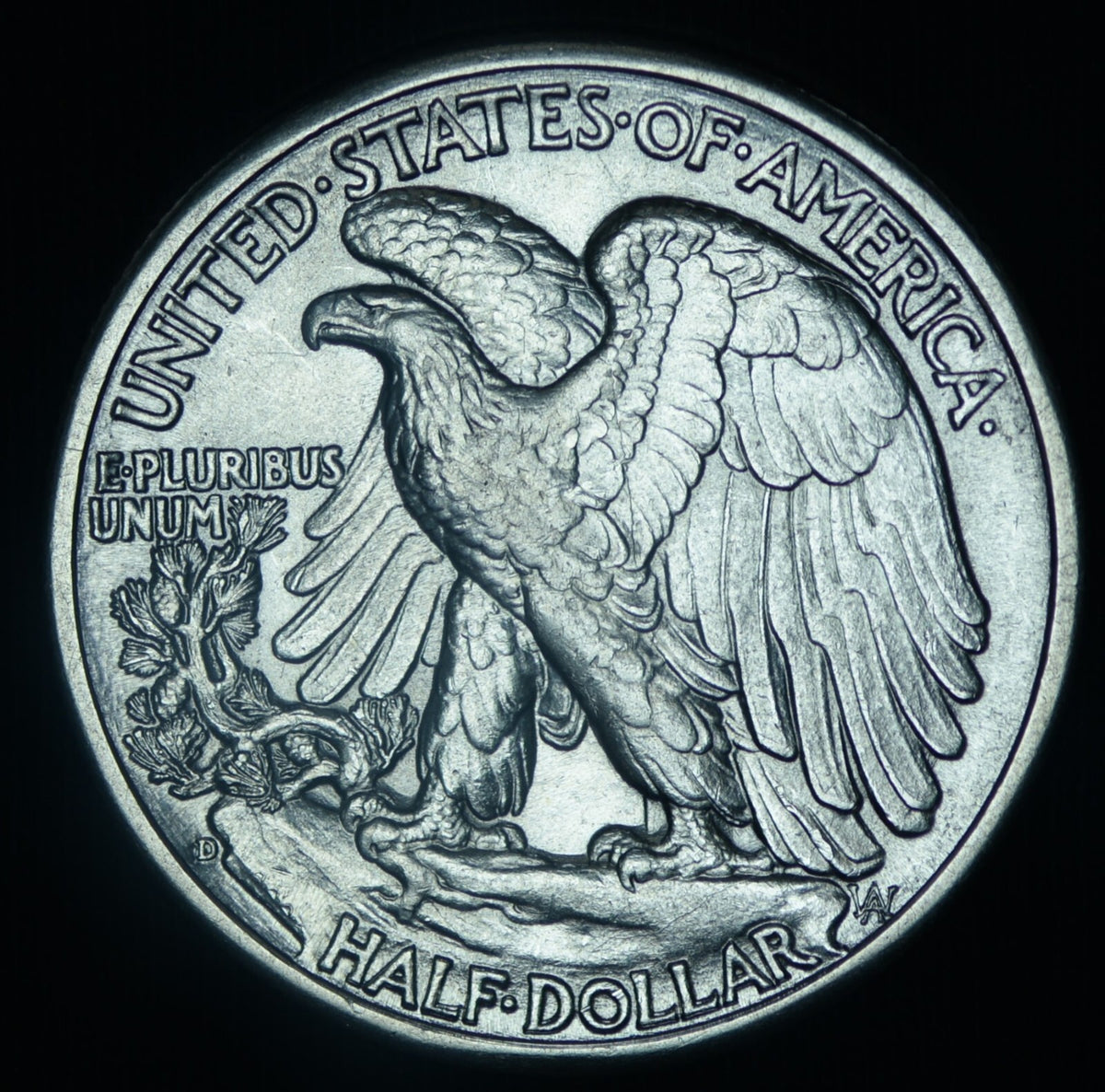 1943-D 50C Walking Liberty Half Dollar BU ~ 26513