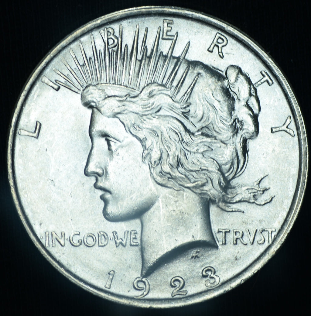 1923 Peace Dollar BU Gem Blazing White ~ 24658