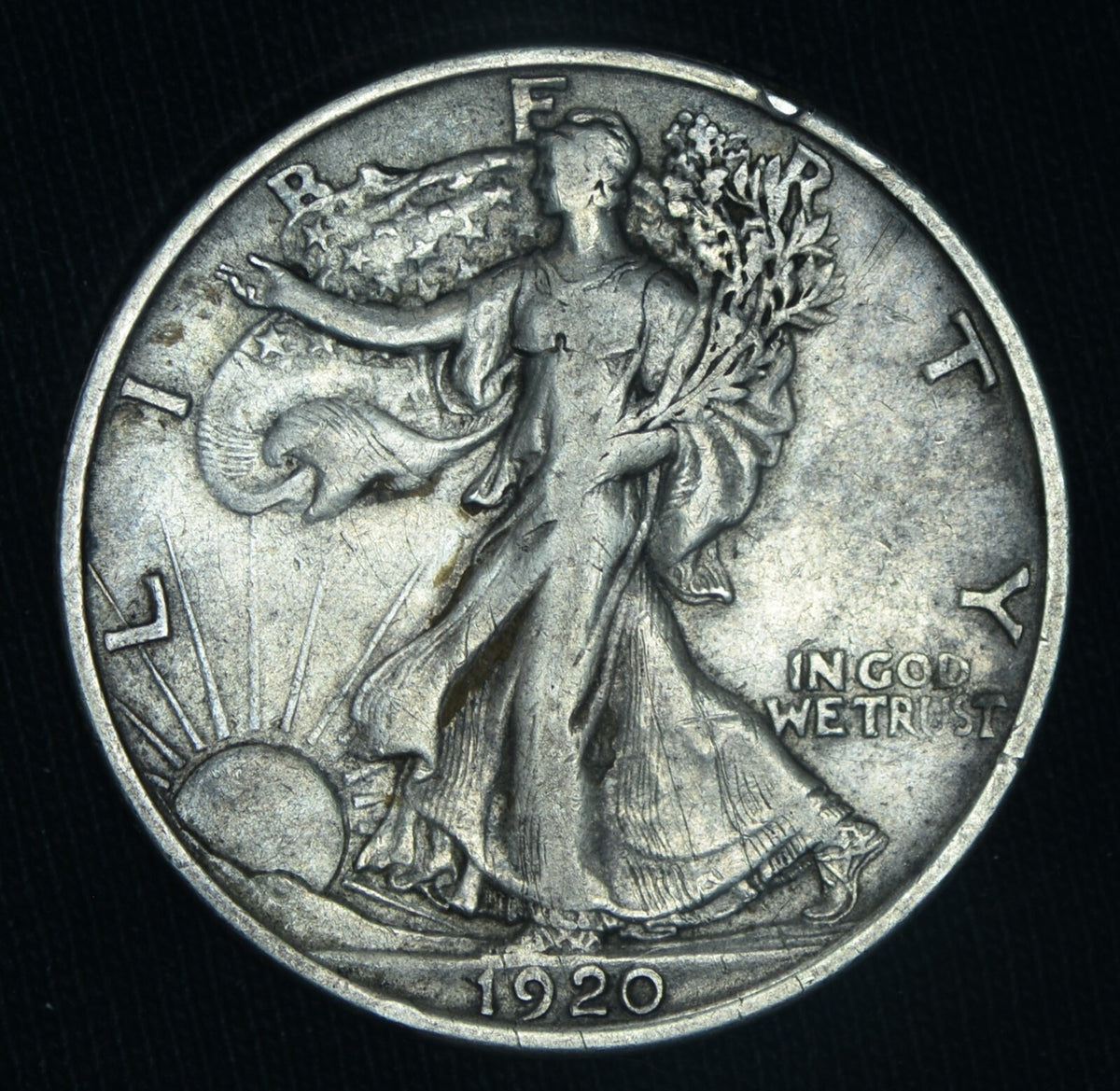 1920-S Walking Liberty Silver Half Dollar Rare Key Date ~ 26522