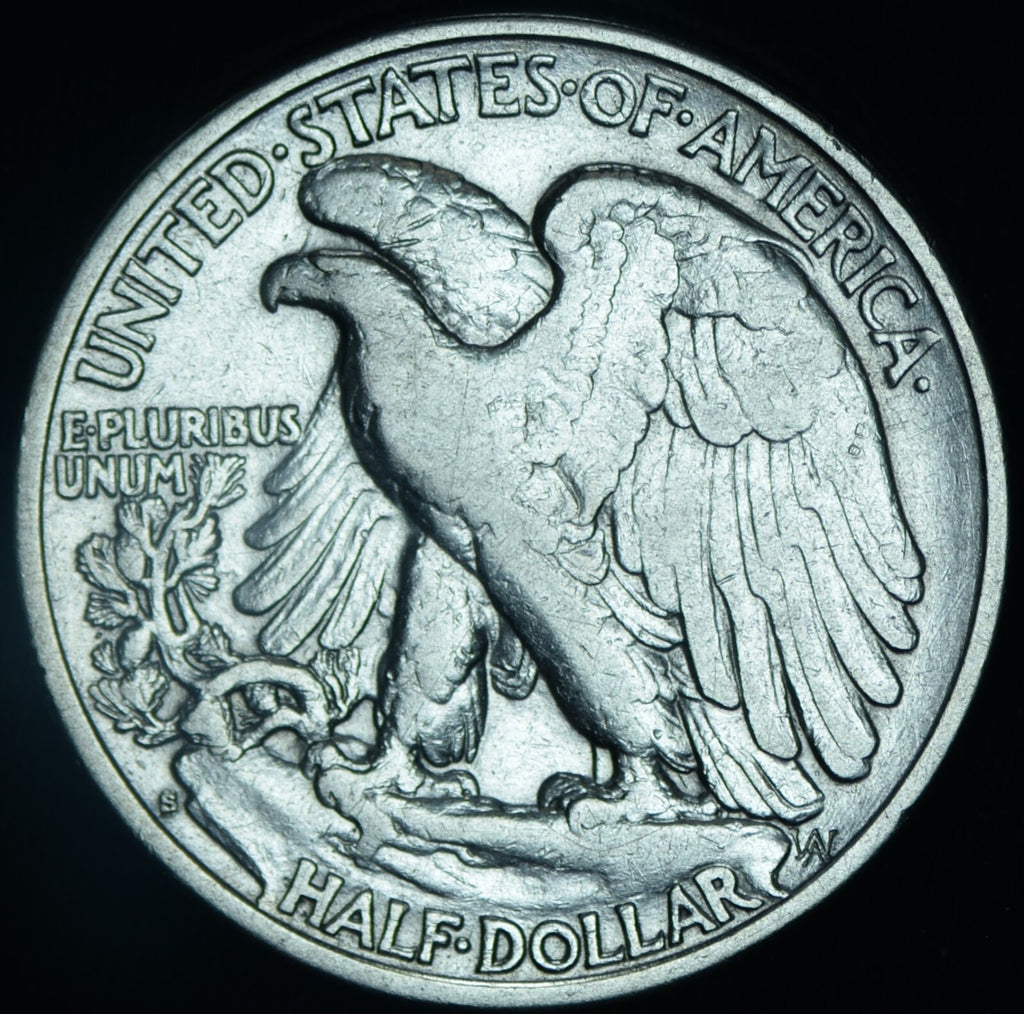 1927-S Walking Liberty Half Dollar XF Tougher ~ 26491