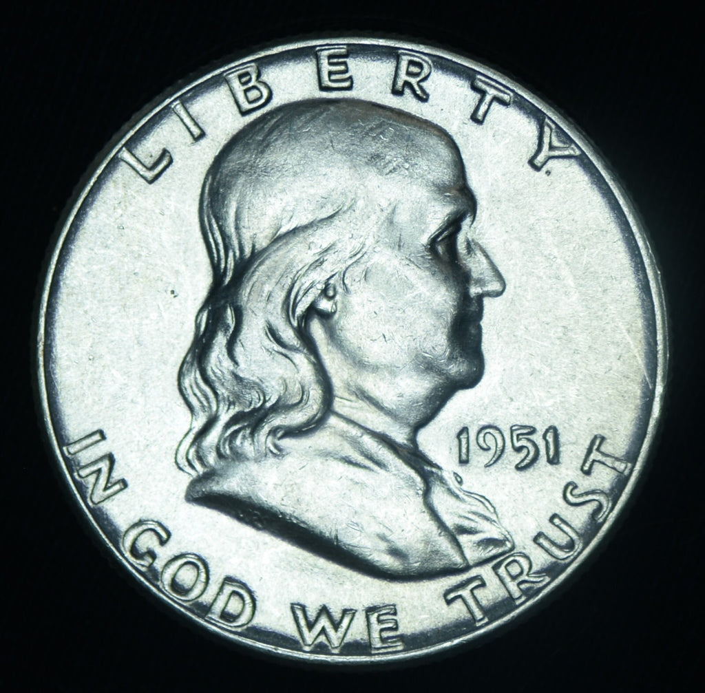 1951 Franklin Silver Half Dollar BU Brilliant Uncirculated ~ 26560