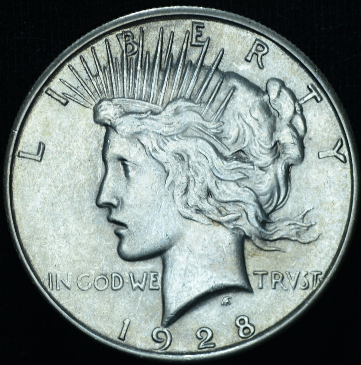 1928-S Peace Silver Dollar AU+ Mint Luster - 26080