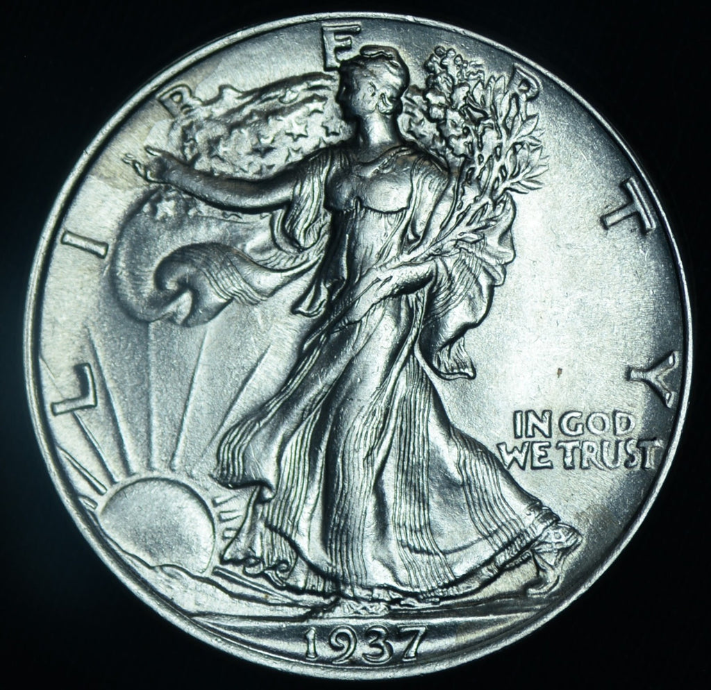 1937 50C Walking Liberty Half Dollar BU ~ 26488