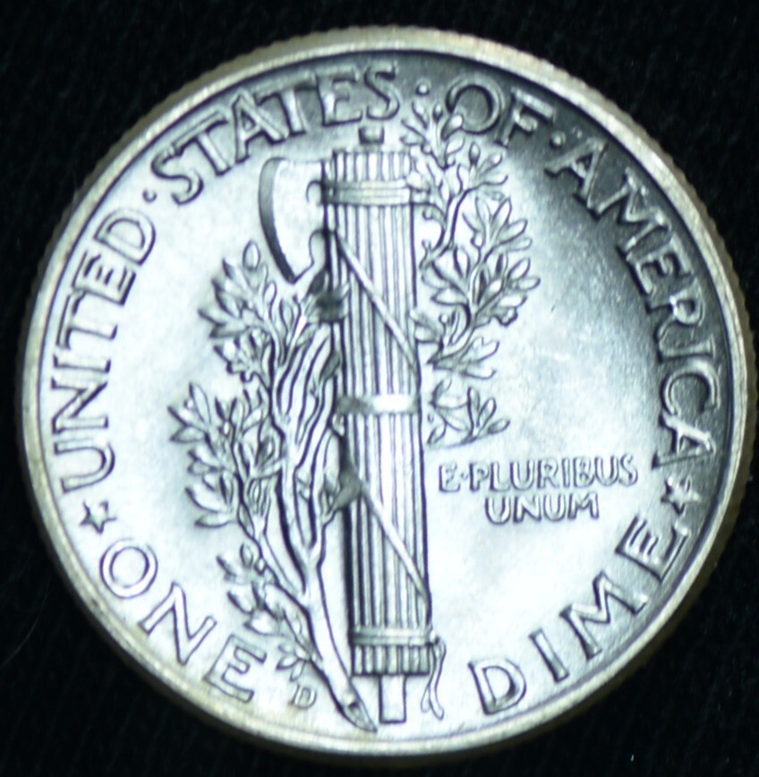 1945-D 10C Mercury Dime BU+ - 26338