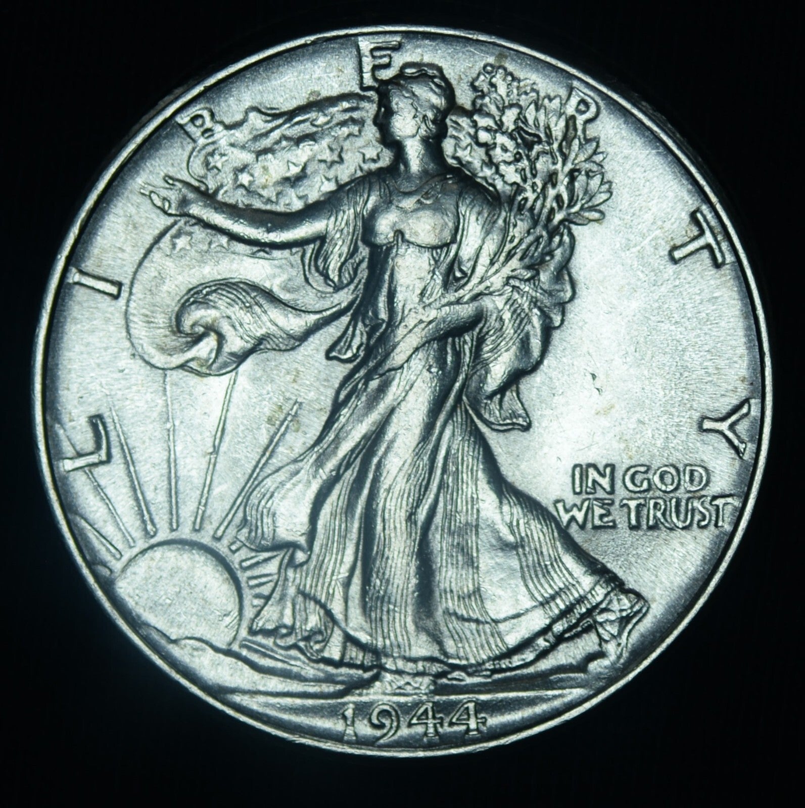 1944 50C Walking Liberty Half Dollar BU Beauty ~ 26511