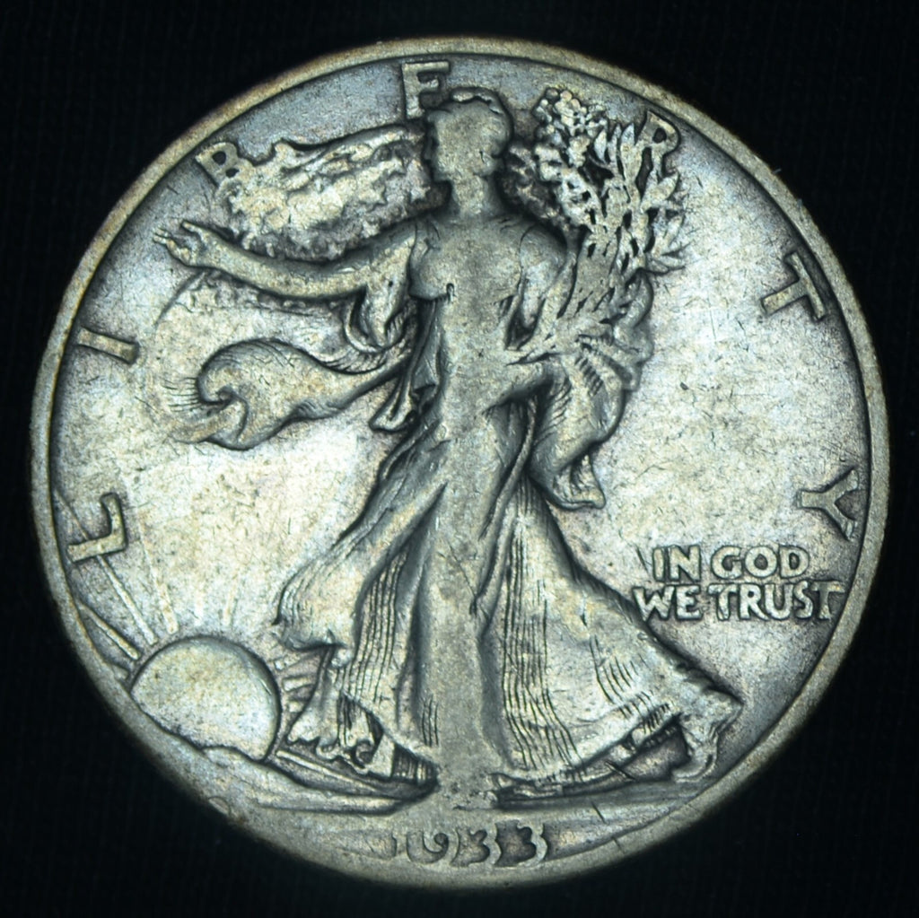 1933-S 50C Walking Liberty Half Dollar VF ~ 26506