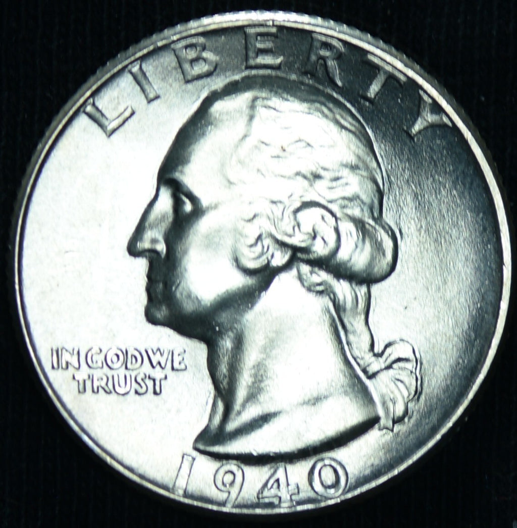 1940 25C Washington Quarter BU Gem ~ 26399