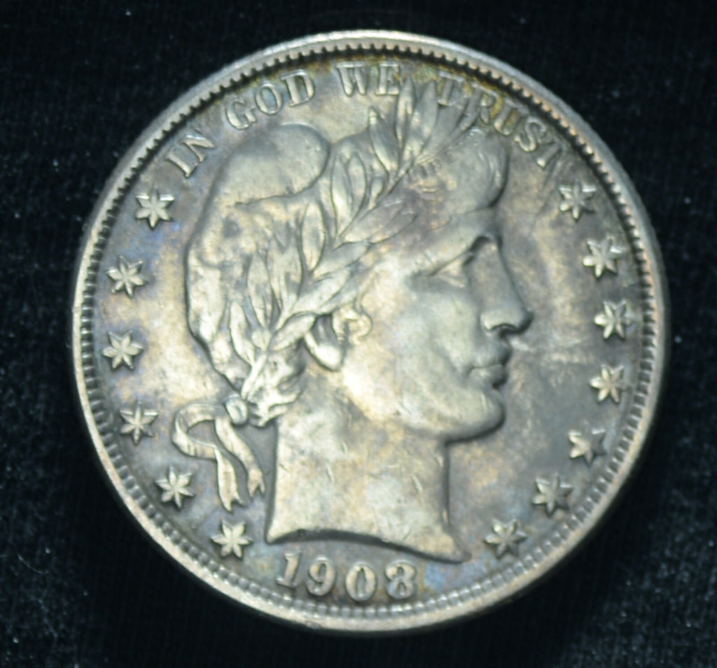 1908-O 50C Barber Half Dollar AU - 25064